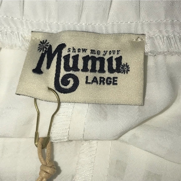 🌸Two for $30💲SMYM- WHITE SHORTS Flouncy SKIPPY Check Picnic NWT - Picture 5 of 7